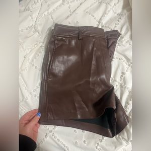 Aritizia Faux leather shorts